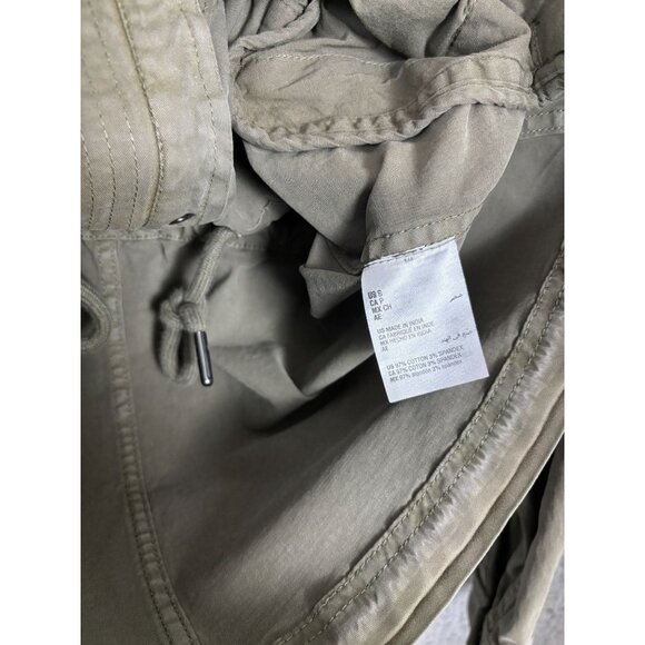 Style & Co. Women's Olive Drab Green Utility Jacket Size Small Pre-Owned - Picture 7 of 8